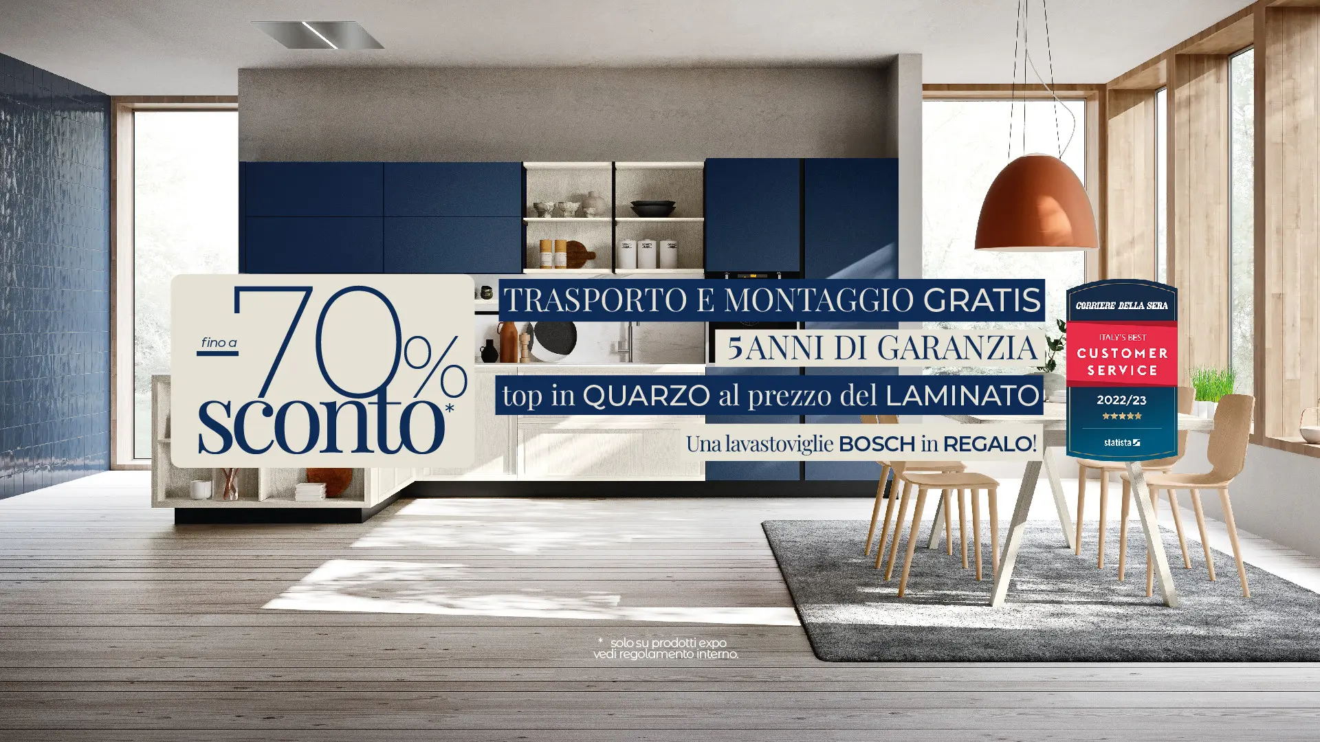 Cucina design in promozione Padova